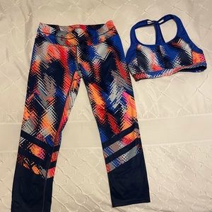Athleta Matching Workout set- leggings+sports bra